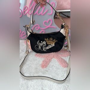 Viral velour juicy couture shoulder bag NWT